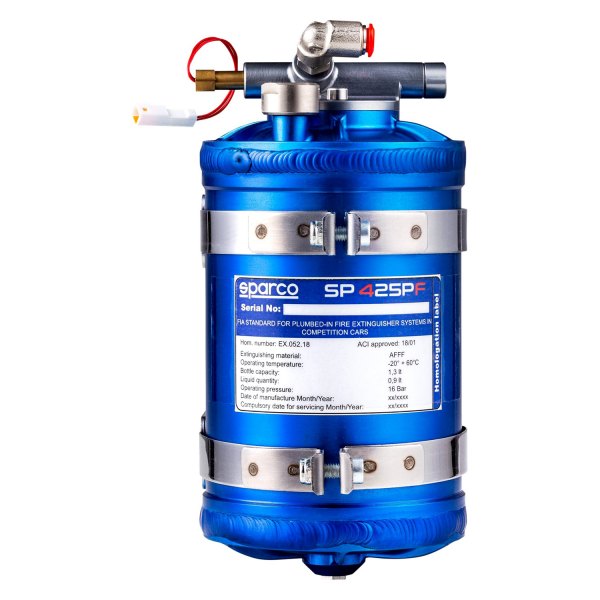 Sparco® - Stainless Steel 4.5 L Foam Based Electrically Activated Fire Extinguisher System