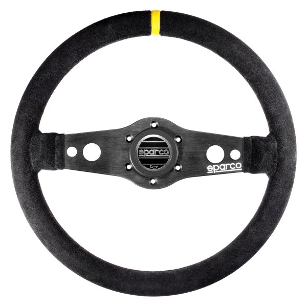 Sparco® - 2-Spoke R215 Series Competition Black Leather Steering Wheel