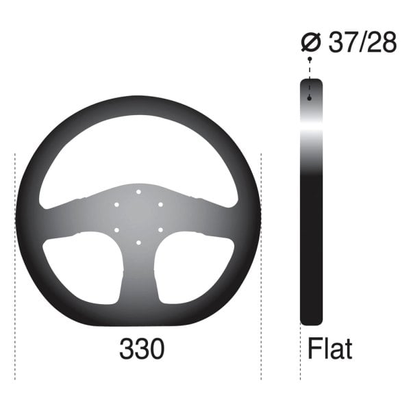 Sparco® - 3-Spoke L360 Series Street Racing Steering Wheel