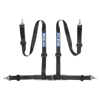Sparco® - 4-Point Snap On Fixing Buckle Latch Street Racing Harness, Pull down Style; 2"-2"