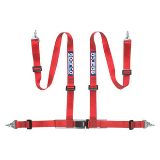 Sparco® - 4-Point Snap On Fixing Buckle Latch Street Racing Harness, Pull down Style; 2"-2"