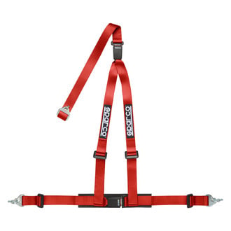 Sparco® - 3-Point Snap On Fixing Double Release Buckle Latch Street Racing Harness, Pull down Style; 2"-2"