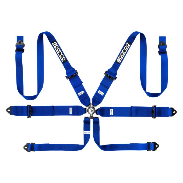 Sparco® - 6-Point Steel Shoulder FIA Harness Set, Blue