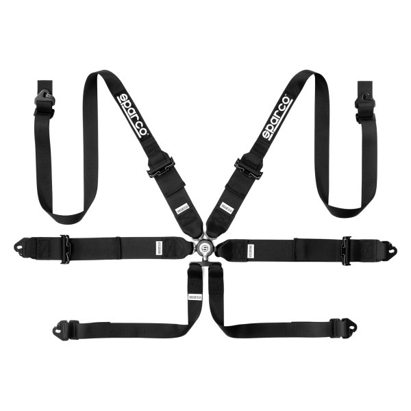 Sparco® - 6-Point Steel Shoulder FIA Harness Set, Black