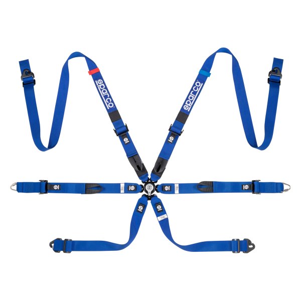 Sparco® - 6-Point Prime H-7 2" Competition Harness Set, Blue