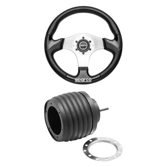 Sparco® - 2-Pc P222 Street Racing Steering Wheel Kit