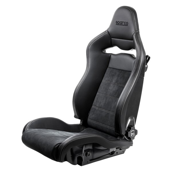 Sparco® - SPX Series Special Edition Driver Side Street Racing Seat, Matte Black with Gray Stitch