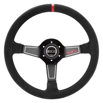 Sparco® - 3-Spoke L575 Series Street Racing Black Suede Steering Wheel
