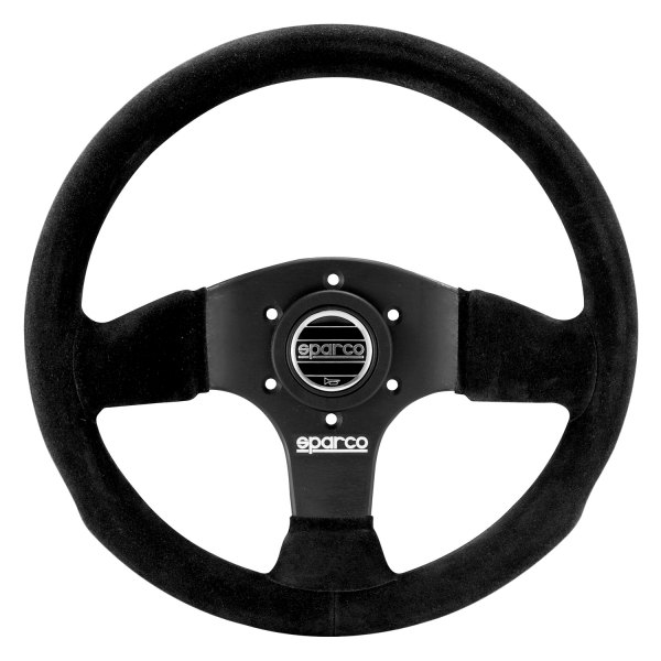 Sparco® - Competition Steering Wheel, Black Suede, Flat