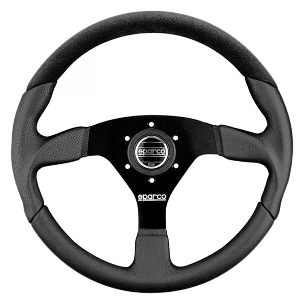 Sparco® - 3-Spoke LAP-5 L505 Series Street Racing Black Suede Steering Wheel