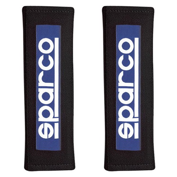Sparco® - 3" Not Fireproof Harness Pads, Velour, Black, Set of 2
