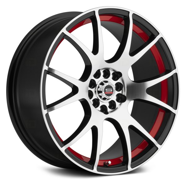 SPEC-1® - SP-2 Gloss Black with Machined Face and Red Undercut
