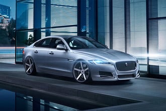 SP-36 Gloss Black Brushed Face on Jaguar XF