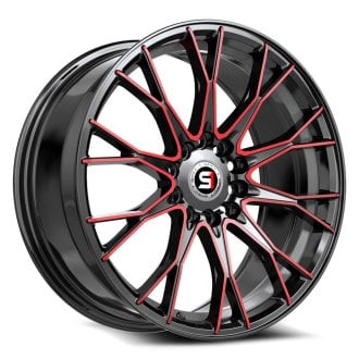 TOUREN® TR60 3260 Wheels - Black with Red Ring Rims