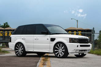 SPL-202 Gloss Black Brushed Face on Land Rover Range Rover