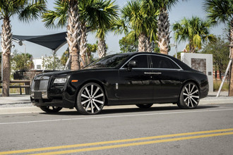 SPL-202 Gloss Black Brushed Face on Rolls Royce Phantom
