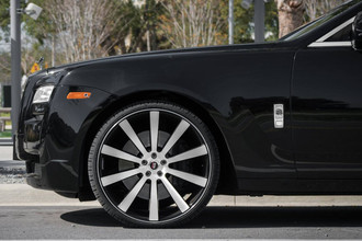 SPL-202 Gloss Black Brushed Face on Rolls Royce Phantom