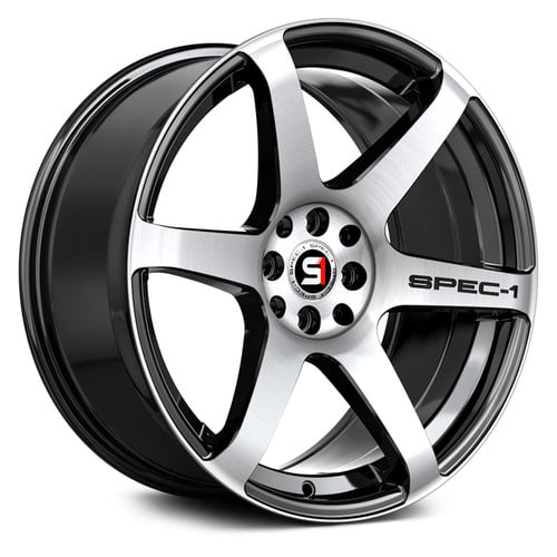 SPEC-1® SPT-32 Wheels - Gloss Black with Machined Face Rims