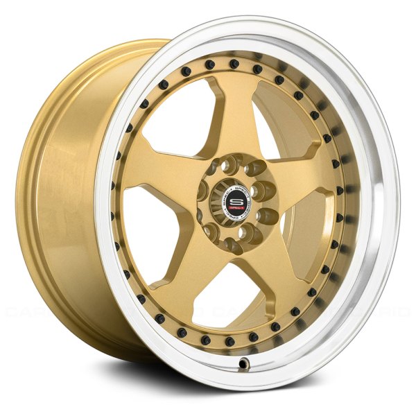 SPEC-1® - SPT-21 Gold with Machined Lip and Black Rivets