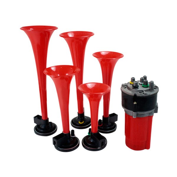 Spec-D® - 5 Pipes Red Music Air Horn