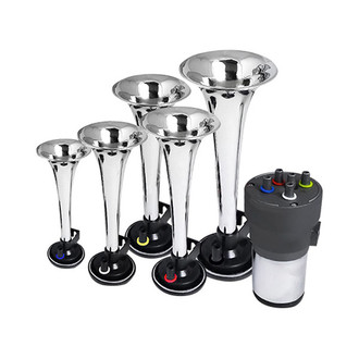 Spec-D® - 5 Pipes Chrome Music Air Horn
