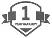 Backed by a one-year warranty