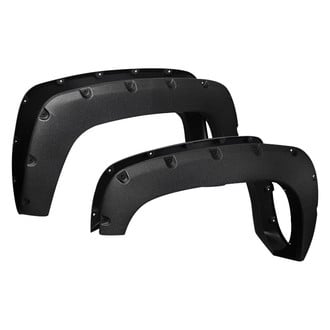 Spec-D® - Rivet Textured Black Front and Rear Fender Flares