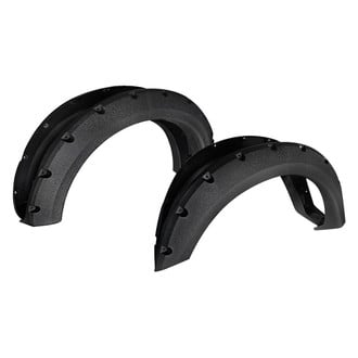 Spec-D® - Rivet Textured Black Front and Rear Fender Flares