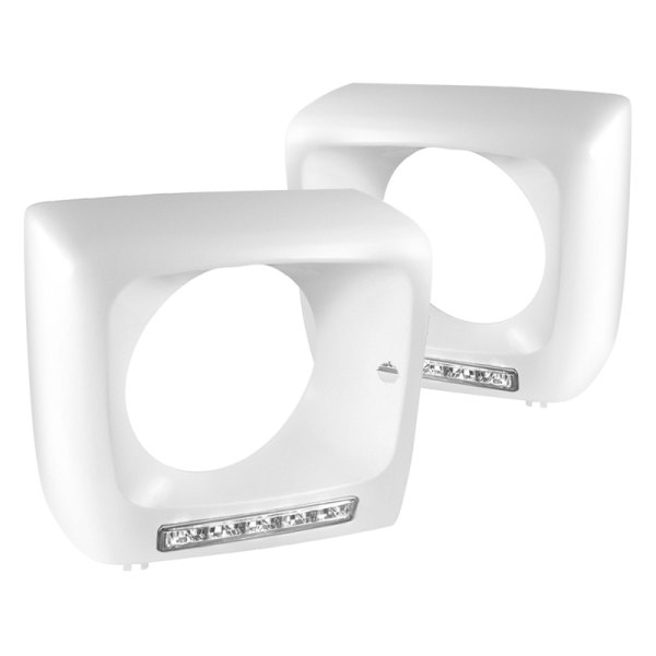Spec-D® - White LED Headlight Frames with LED DRL