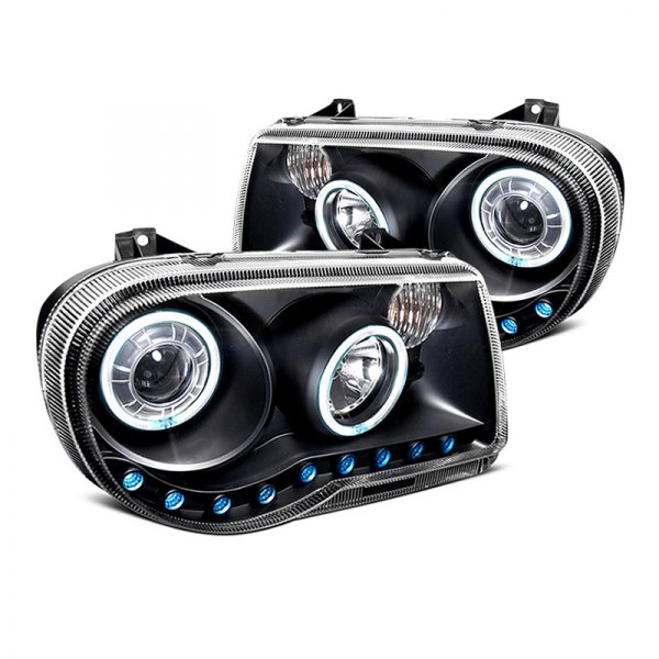 Spec-D® - Black Halo Projector Headlights with LEDs