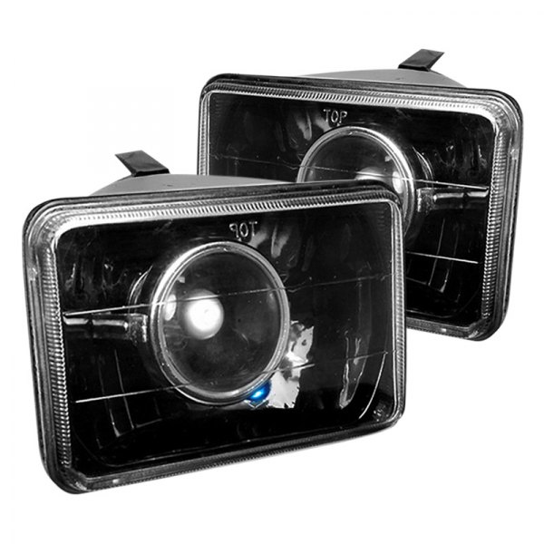 Spec-D® - 4x6" Rectangular Black Projector Headlights