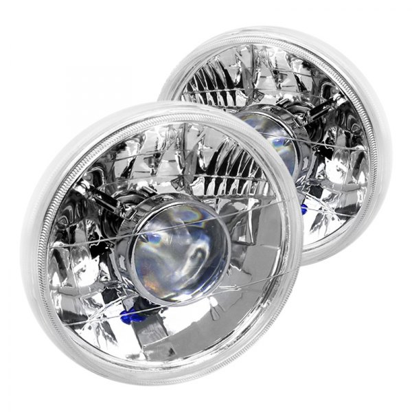 Spec-D® - 7" Round Chrome Projector Headlights