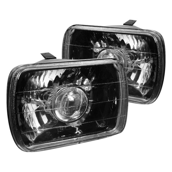 Spec-D® - 7x6" Rectangular Black Projector Headlights