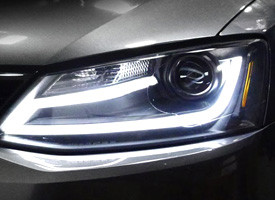 Gray U-bar Projector Headlight