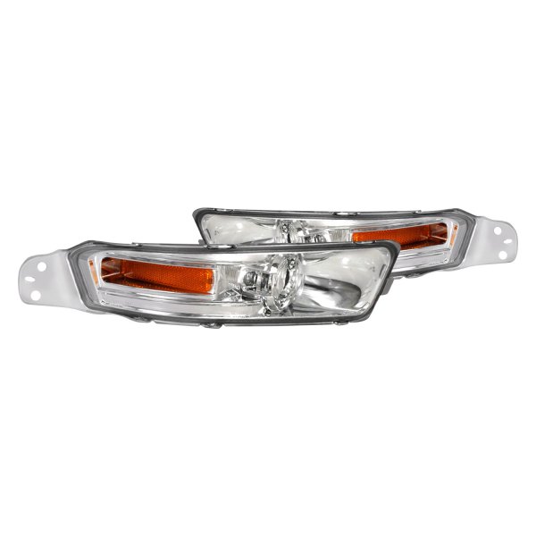 Spec-D® - Chrome Crystal Turn Signal/Parking Lights, Ford Mustang