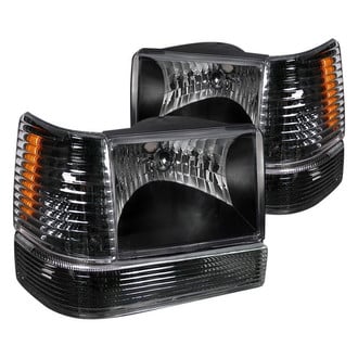 Spec-D® - Driver and Passenger Side Black Euro Headlights