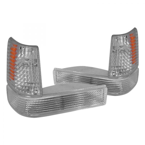 Spec-D® - Chrome Factory Style Turn Signal/Parking Lights with Cornering Light, Jeep Grand Cherokee