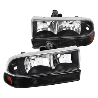 Spec-D® - Driver and Passenger Side Euro Headlights with Turn Signal/Parking Lights