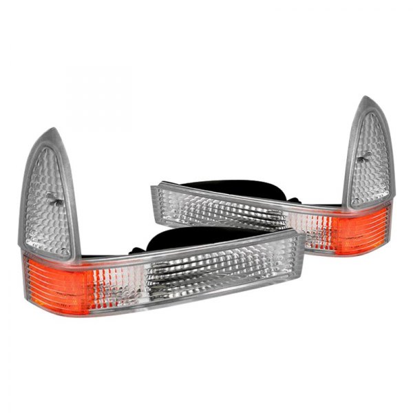 Spec-D® - Chrome/Amber/Clear Factory Style Turn Signal/Parking Lights