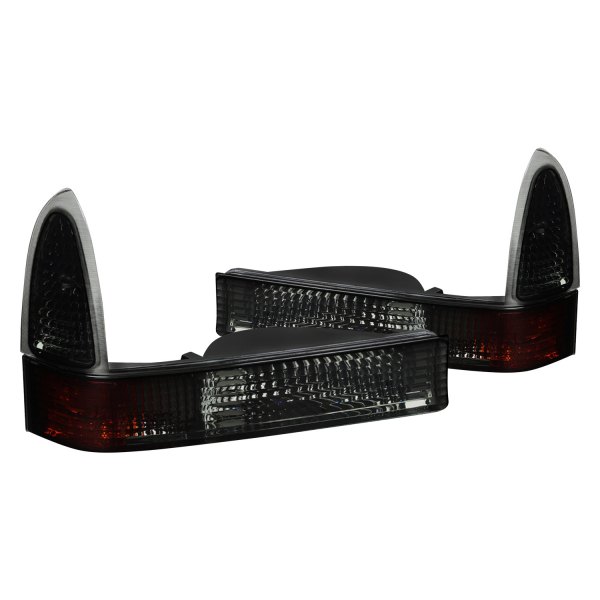 Spec-D® - Chrome/Smoke/Amber Factory Style Turn Signal/Parking Lights