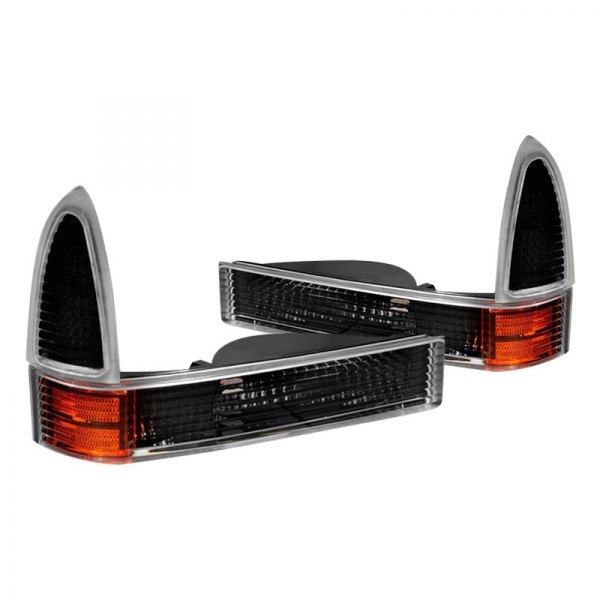 Spec-D® - Black/Amber/Clear Factory Style Turn Signal/Parking Lights