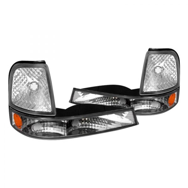 Spec-D® - Chrome Crystal Turn Signal/Parking Lights, Ford Ranger