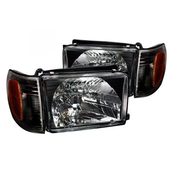 Spec-D® - Black Euro Headlights with Corner Lights, Toyota 4Runner