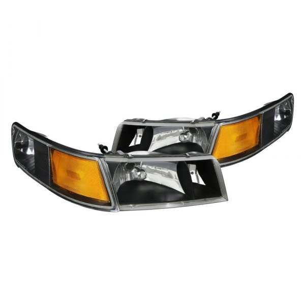 Spec-D® - Black Euro Headlights with Corner Lights, Mercury Grand Marquis