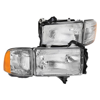 Spec-D® - Driver and Passenger Side Chrome Factory Style Headlights with Turn Signal/Corner Lights