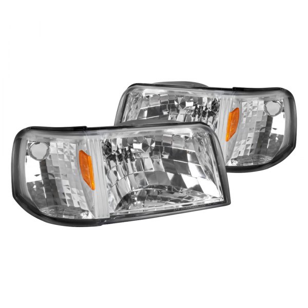 Spec-D® - Chrome Euro Headlights, Ford Ranger