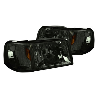 Spec-D® - Driver and Passenger Side Chrome/Smoke Euro Headlights