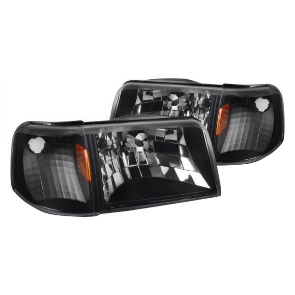 Spec-D® - Black Euro Headlights, Ford Ranger
