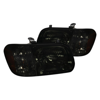 Spec-D® - Driver and Passenger Side Chrome/Smoke Euro Headlights with Corner Lights