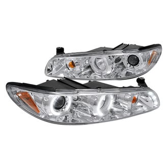 Spec-D® - Driver and Passenger Side Chrome Halo Projector Headlights with Parking LEDs